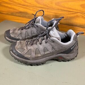 Salomon Exit Aero Hiking Shoes Womens Size 8 Brow Trail Comfort Outdoor Sneakers